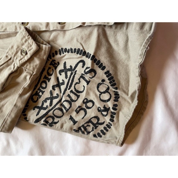 Vintage Gymboree Tan Collared Button Down Pocket Shirt Toddler Size Medium 2T-3T - Picture 5 of 11